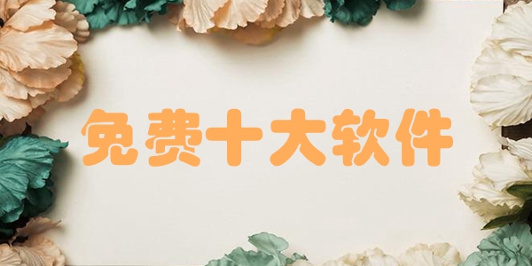 免费十大软件