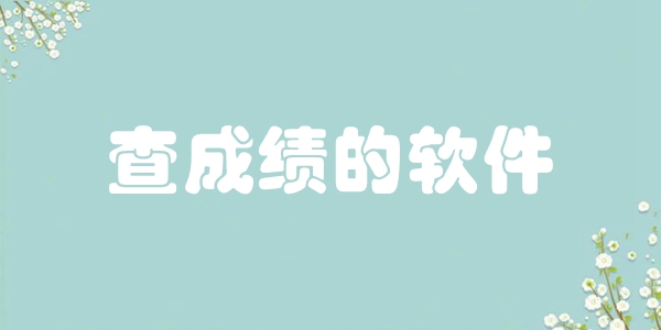 查成绩的软件
