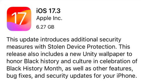 ios17.3更新建议介绍