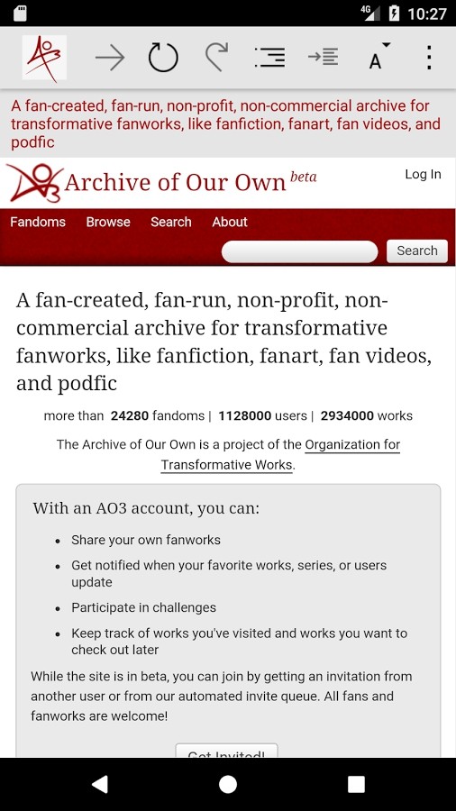 ao3archive of own our