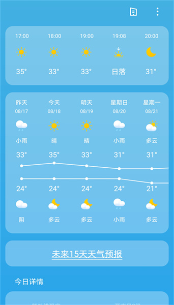 出行天气预报