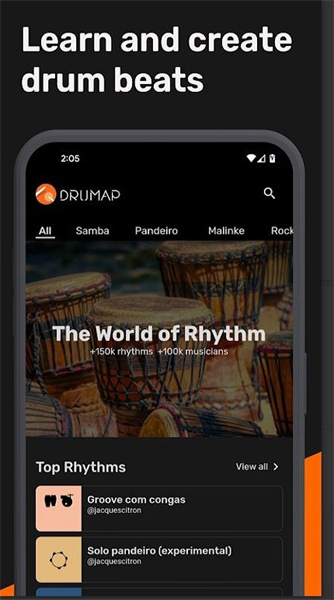 drumap app