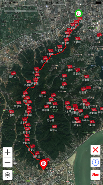 杭州登山地图